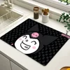 Cartoon K-KuromiS Coffee Tablewear Drain Pad Bathroom Square Absorbing Anti-slip Dry Mat Kitchen Placemat Dishes Cup Pad 2