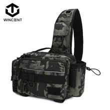 

WINCENT Outdoor Fishing Bag Single Shoulder Crossbody Waist Pack Fish Lures Bag Multifunctional Tackle Bags Utility Storage