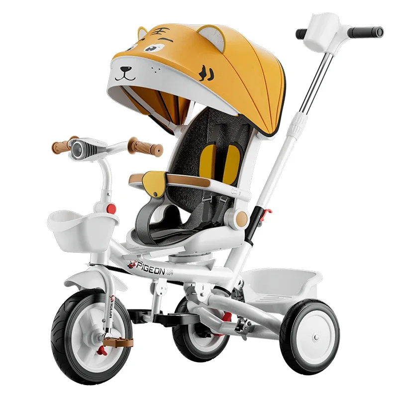 Children's Tricycle Kid Bicycle Sliding Baby Artifact 1-3-6 Years Old Large Baby Trolley Bicycle