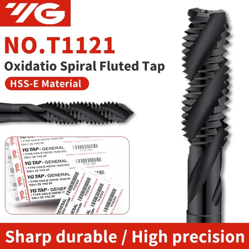 Korea YG T1121 Spiral Fluted Tap Machine Thread Tap