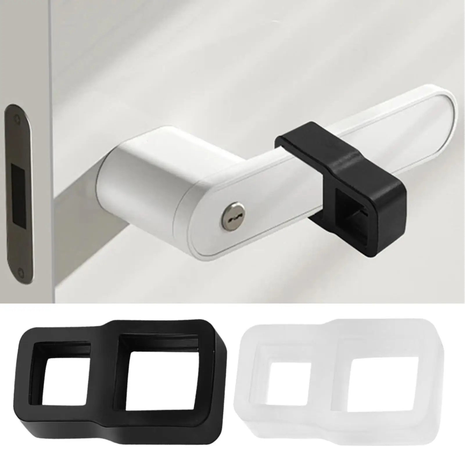 1Pcs Door Stops Silicone Door Handle Buffer Wall Protection Door Knob Bumper Furniture Protected Crash Pads Shockproof Rings