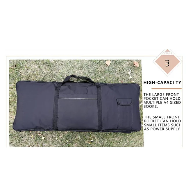 Borsa Per Tastiera 61 Tasti - Custodia Protettiva Imbottita, Impermeabile E Antiurto Per Pianoforti Elettronici