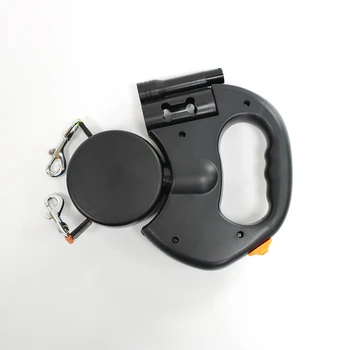 Automatic retractable two-end pet leash Dog leash with flashlight one tow two easy to walk your dog 6