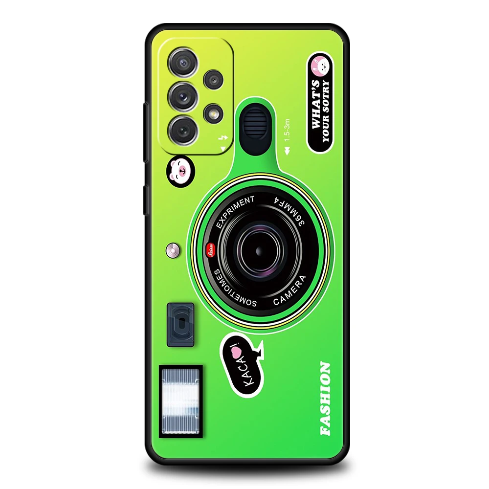 Elegant Retro Camera Lens Design Phone Case - Soft Shell