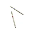 HYTOOS Fine Diamond Nail Drill Bits Flame Shape Russian Mills Cuticle Clean Burr Electric Manicure Drills Nails Accessories 4
