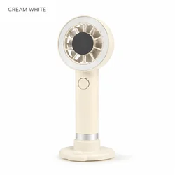 Rechargeable Portable Mini USB Fan with Dual Speed and Silent Airflow (WHITE)