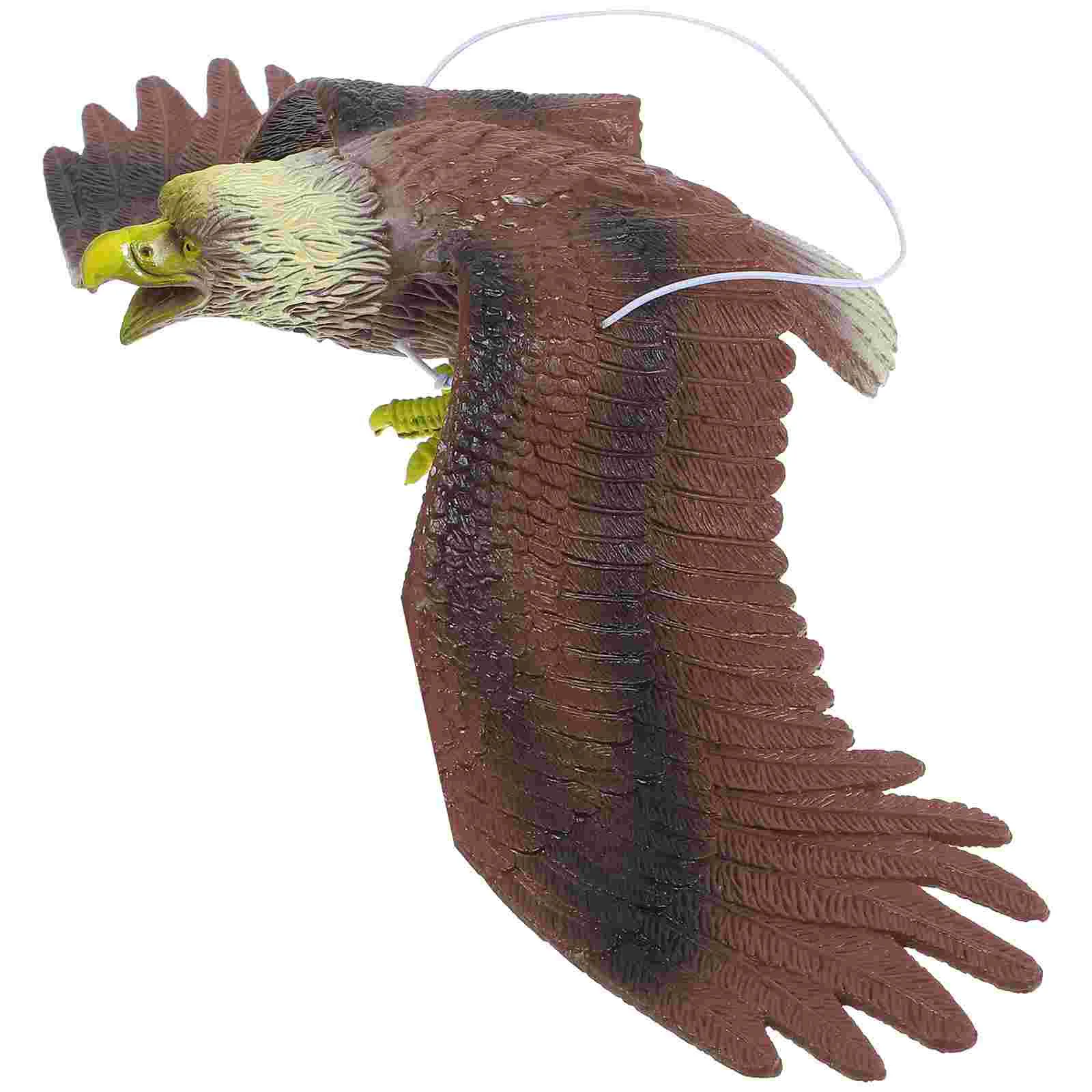 

Eagle Pendant Yard Decorations Fake Outdoor Ornaments Pvc Plastic Garden Bird Deterrent Decoys to Scare Birds Flower