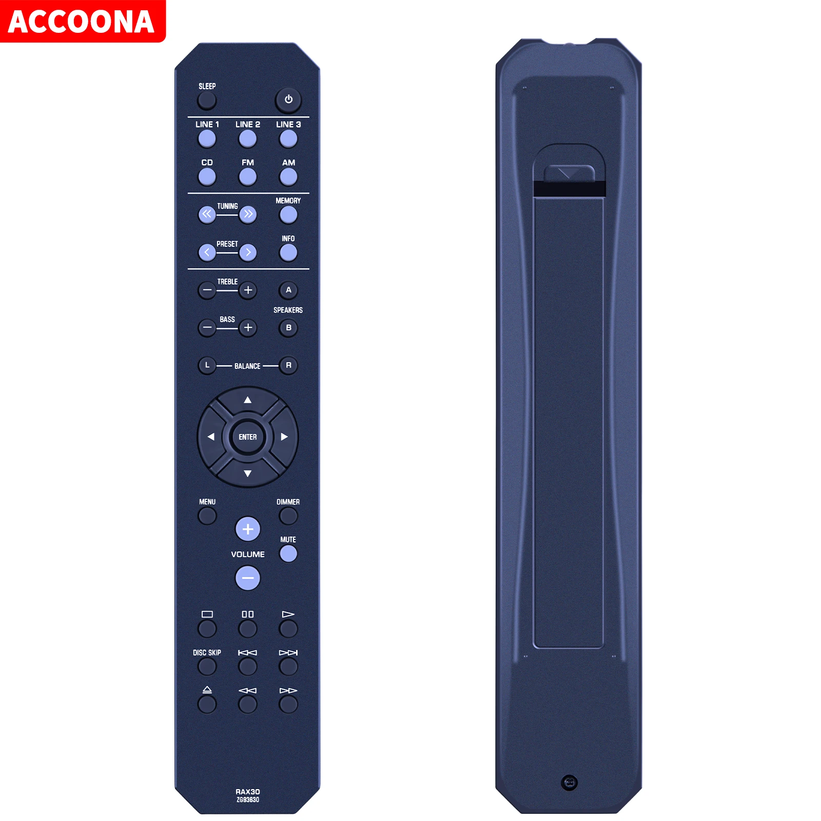 Nuovo Telecomando Sostitutivo Per Yamaha Rax30 Zg93630 R-S201 R-S201Bl Ricevitore Stereo Con Suono Naturale Di Rete