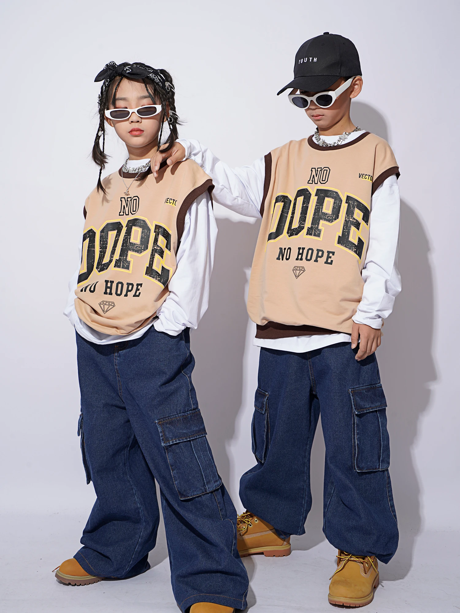 Hip Hop Dance Clothing Kids | Kids Jazz Hip Hop Dance Clothes - New Jazz  Performance - Aliexpress