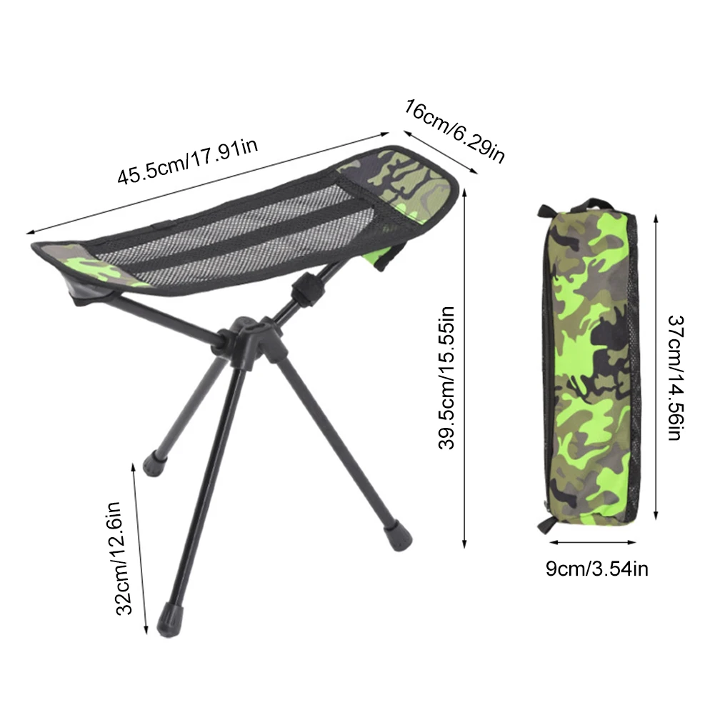 Camping Chair Foot Rest Aluminium Alloy Freestanding Camp Footrest Portable Moon Chair Footstool for Outdoor Beach