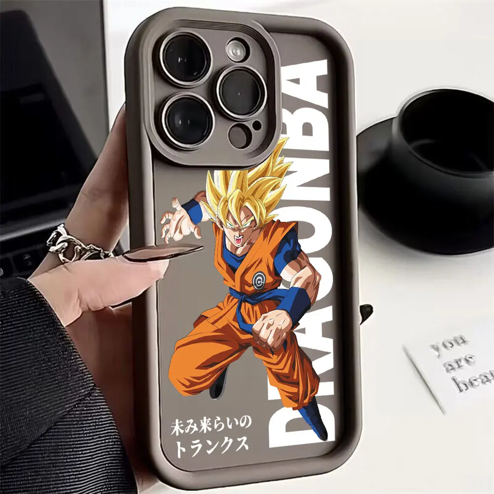 thumbnail image 1 of Funda de teléfono de Anime Gokus Trunks Dragons Ball, carcasa trasera de TPU suave para IPhone 16, 15, 14, 13, 12, 11 Pro Max, Mini, XR, XS, X, 7, 8 Plus, 1 of 5