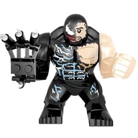 Building Blocks Marvel Transformation Figures Big Goblin Spiderman Iron Man Venom Captain Hawk Deadpool Technic Armor Gift Toys 2