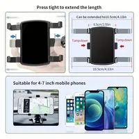 360 Degrees Rotation Car Mobile Phone Holder Universal Phone Stands Car Rack Dashboard Support GPS for Auto Grip Fixed Bracket - Image 5