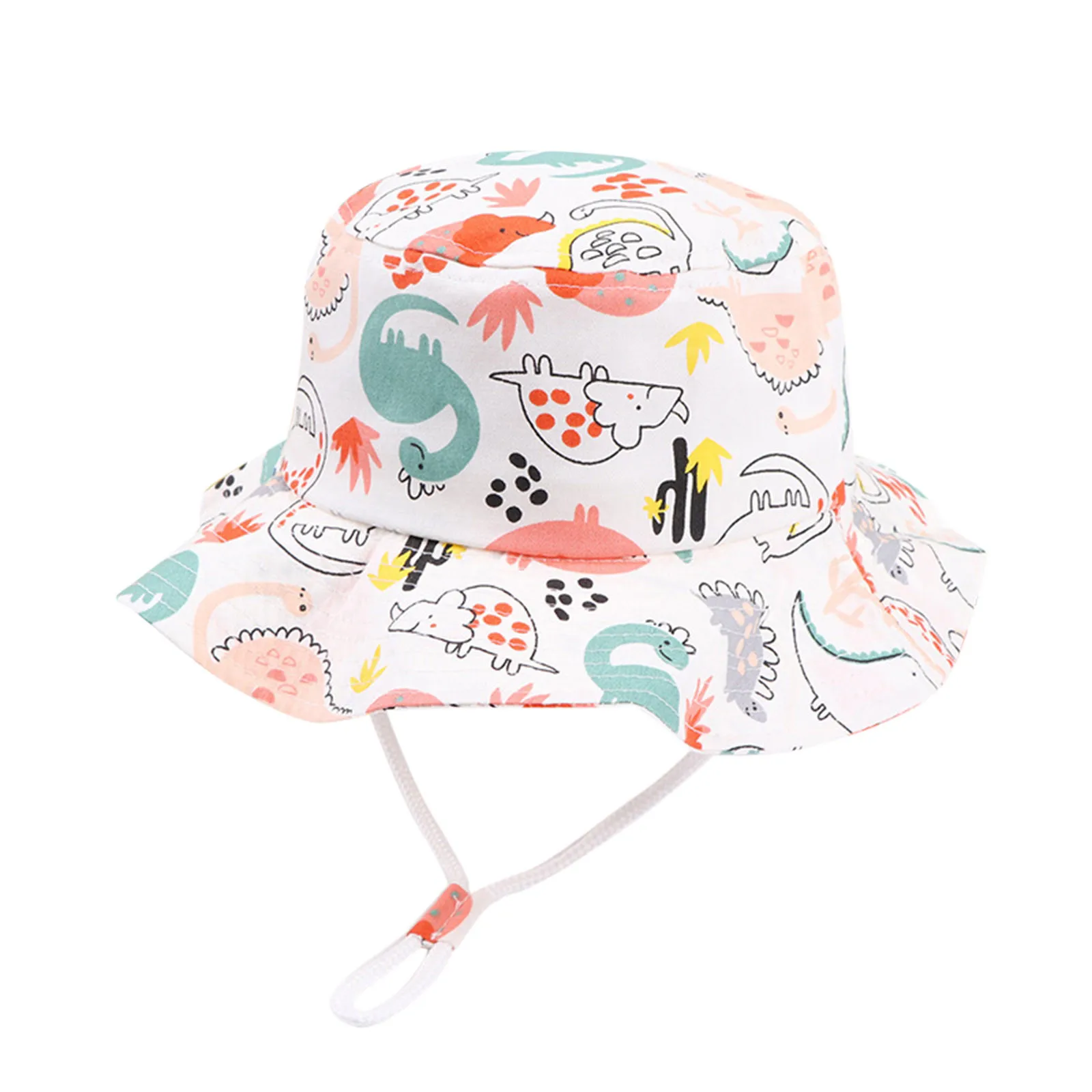 Kids Adjustable Chin Strap Sun Protection Hats Summer Spring Sun Hat Cute Cartoon Outdoor Beach Bucket Cap Kid Policeman Hat