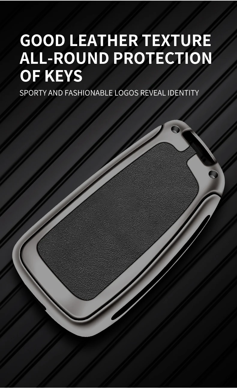 Custodia per chiave a scatto per auto in pelle di metallo Shell per Nissan Qashqai J11 X-trail Murano MAXIMA ALTIMA Juke Protector Fob accessori - S51d6a648740545bdbfb173089af0575dZ