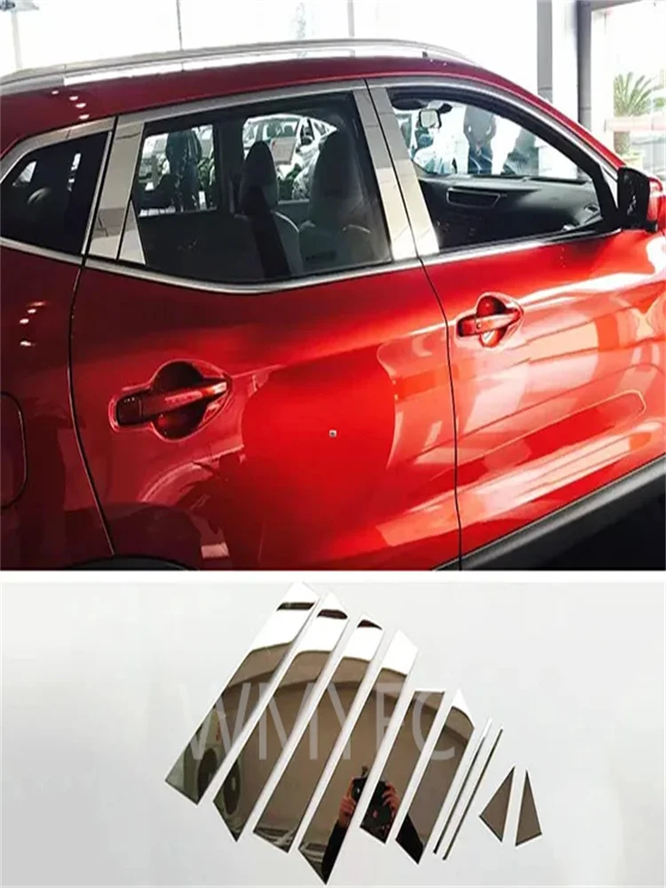 

Для Nissan Qashqai J11 2014 2015 2016 - 2018 окно хромированный столб крышка отделка молдинг украшение акцент нержавеющая сталь Стайлинг