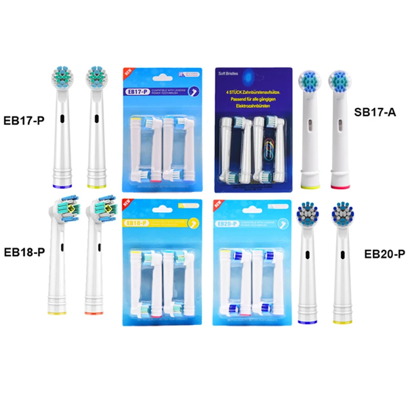 

New 16/20pcs Electric Toothbrush Replacement Brush Heads for Oral B Sensitive Brush Heads Bristles D25 D30 D32 4739 3709