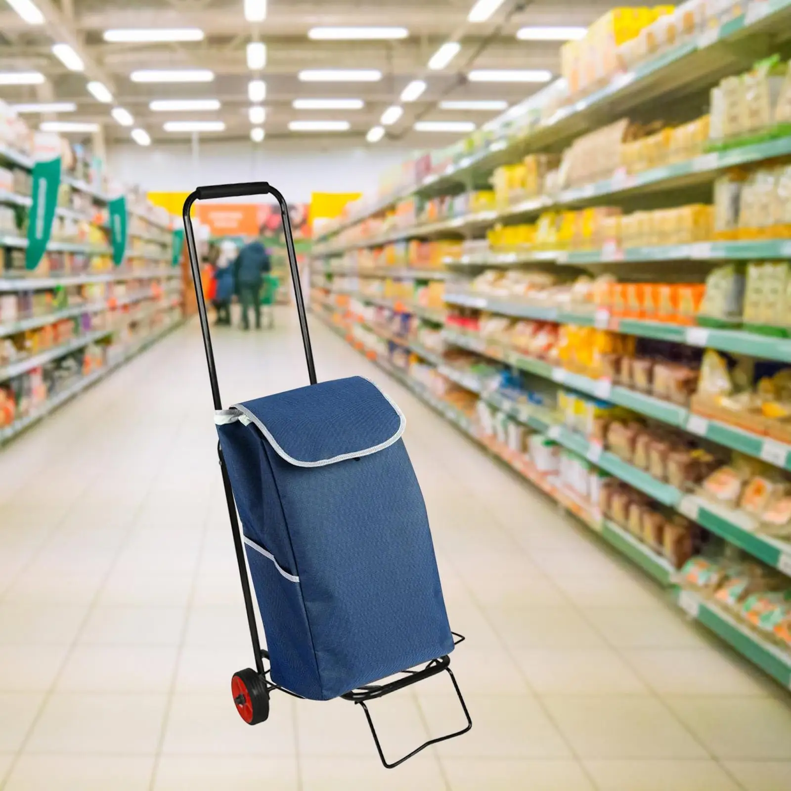 Folding-Hand-Truck-Foldable-Platform-Truck-Cart-Luggage-Cart-Luggage-Trolley-for-Office-Moving-Shopping-Travel.jpg Összecsukható Kézi Teherautó Platformon -Kocsi Poggyászkocsi Irodai Mozgó Vásárlási Utazáshoz - Image 6