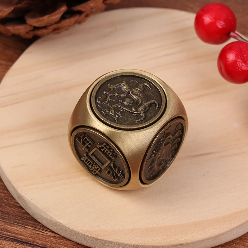 Four Mythical Beasts Six-faced Luck Money Fidget Spinner Stress Relief Decompression Cube For Adult Antistress Toys fidget toys anti stress toys