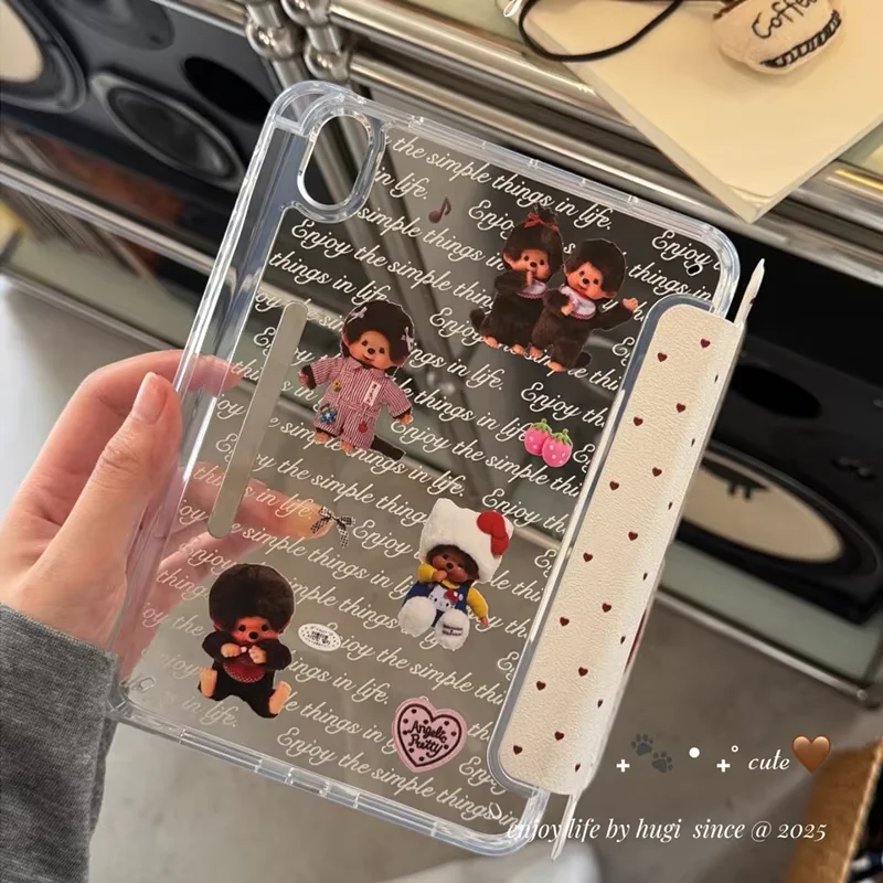 Love Heart M-Monchhichi Tablet Case - Stylish Protective Cover