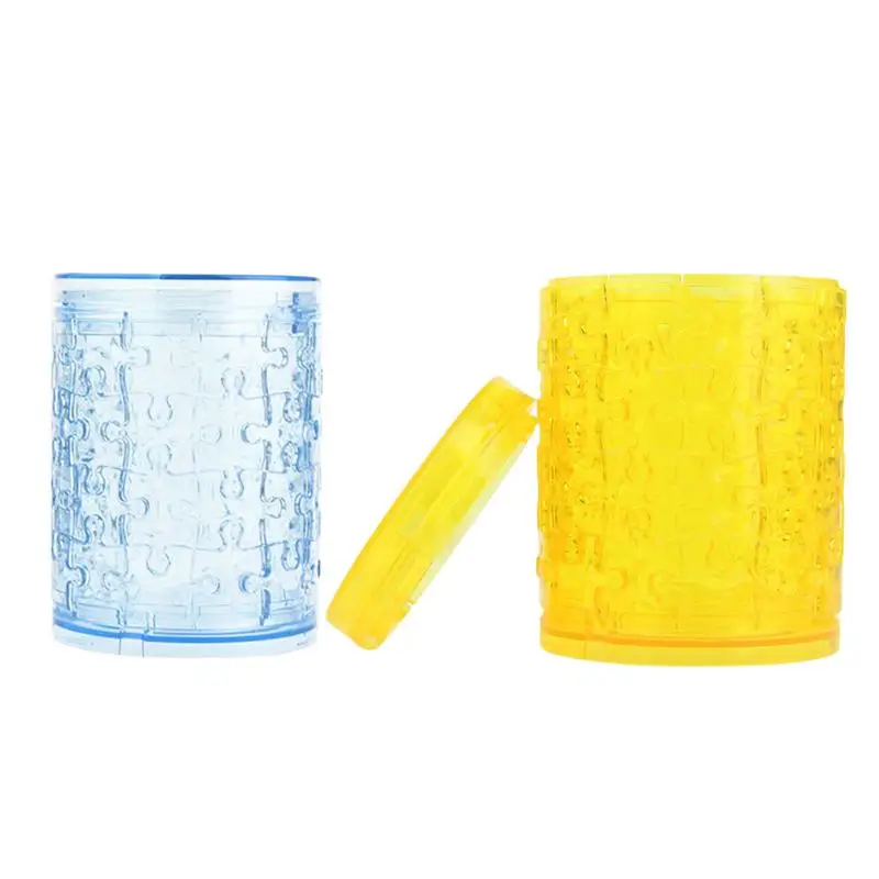 

3D Crystal Building Block Puzzle Pen Holder New DIY Puzzle Creative Decoration Children Doll Toys For Kids Girl Birthdday Gift