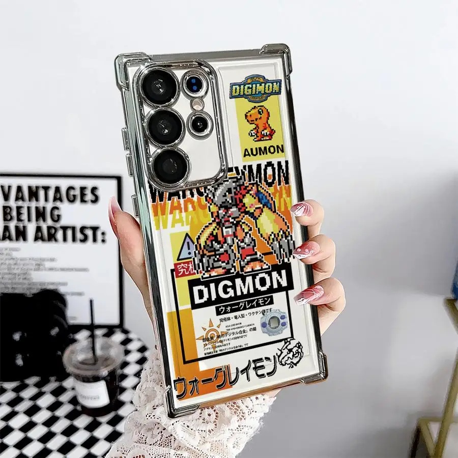 Transparent Protective Phone Case with Digimon Adventure Design