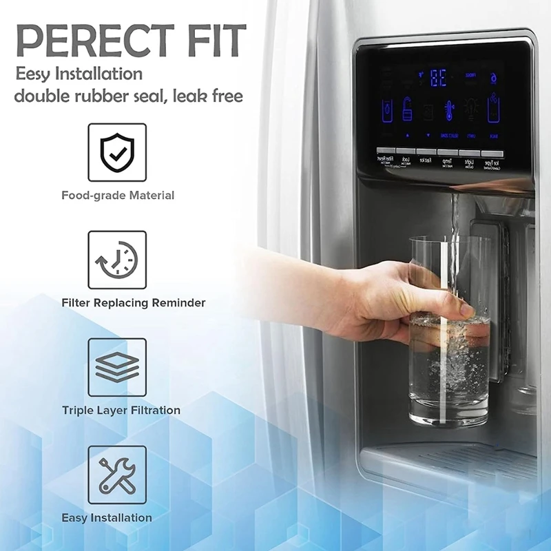 FPPWFU01 Water Filter Replacement Parts Accessories For EPPWFU01 Pure Advantage Pure Pour PWF-1 Water Filter 3Pcs