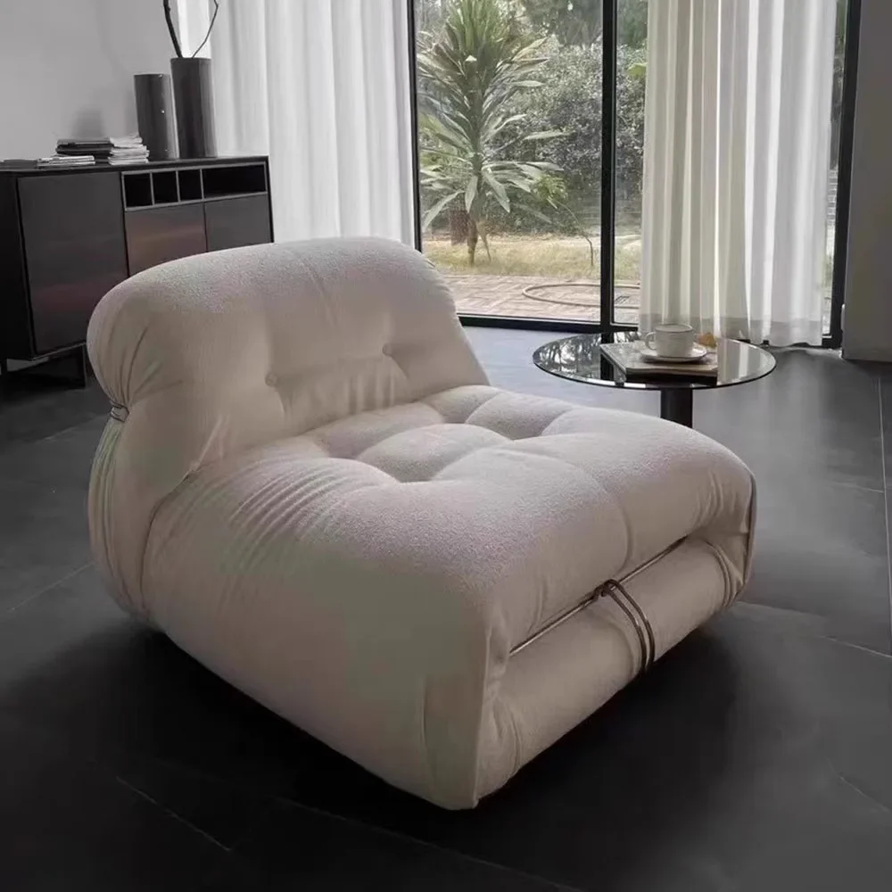 

Adults Fabric Living Room Chairs Lounge Legless White Waiting Fashion Living Room Chairs Modern Lazy Meubles Indoor Furniture