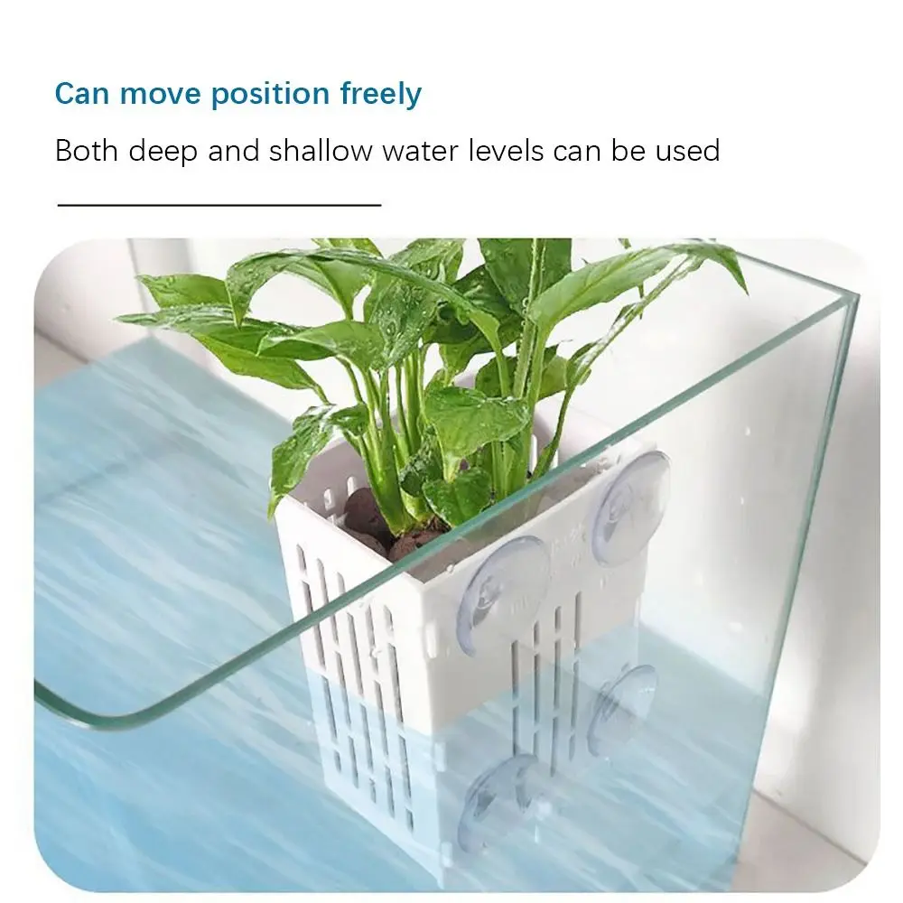 Plastic Aquarium Plant Holder Suction Cup for Fish Tank Decoration