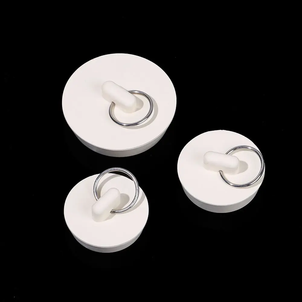 Kitchen Bath Rubber Sink Plug Floor Drain Plug Sink Bathtub Drainage Stopper Laundry Leakage-proof Bathroom Supplies drain stopper