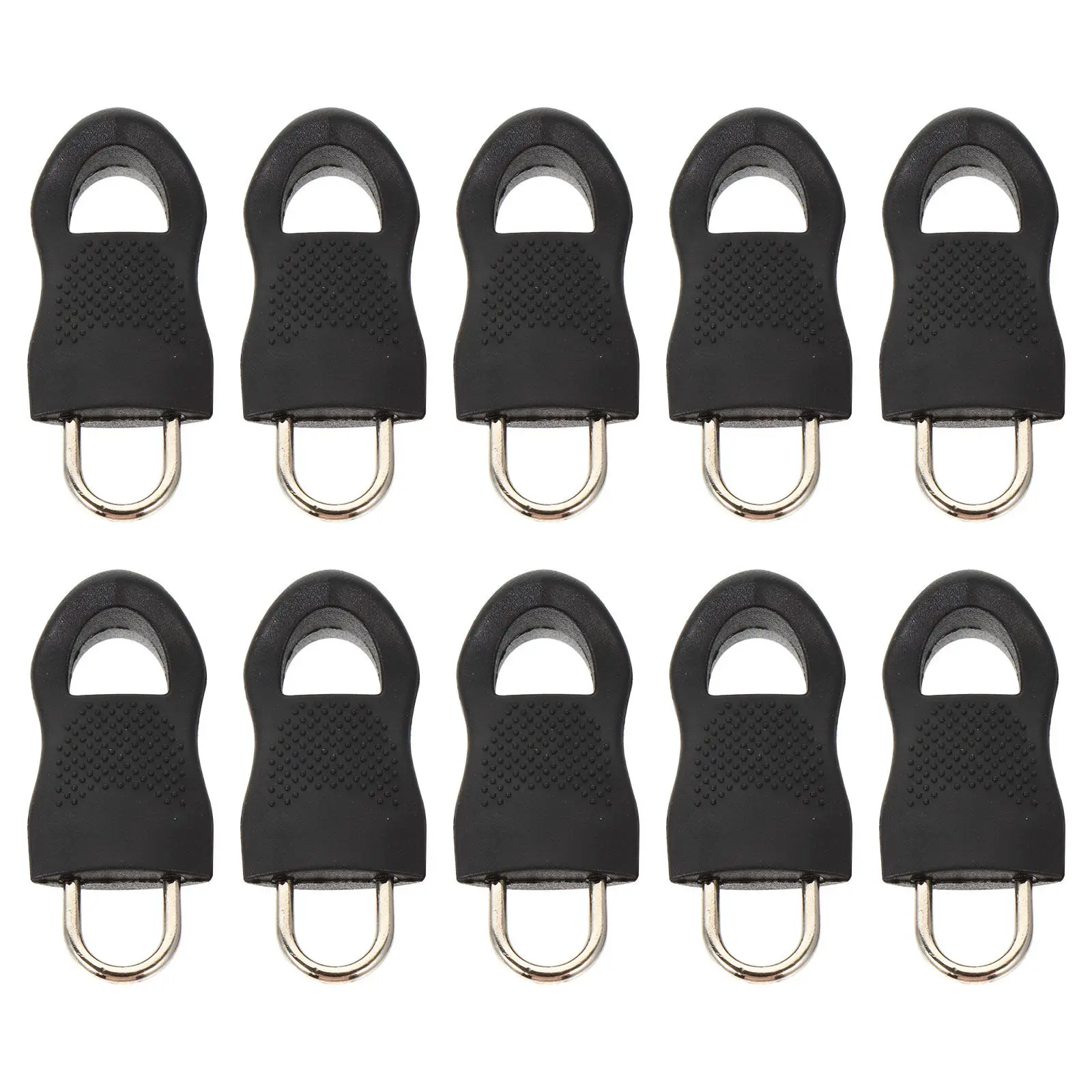 지퍼 풀 교체 탭 플라스틱 지퍼 헤드 (배낭, 여행 가방, 의류 DIY 액세서리 수리용 지퍼 손잡이 연장기)