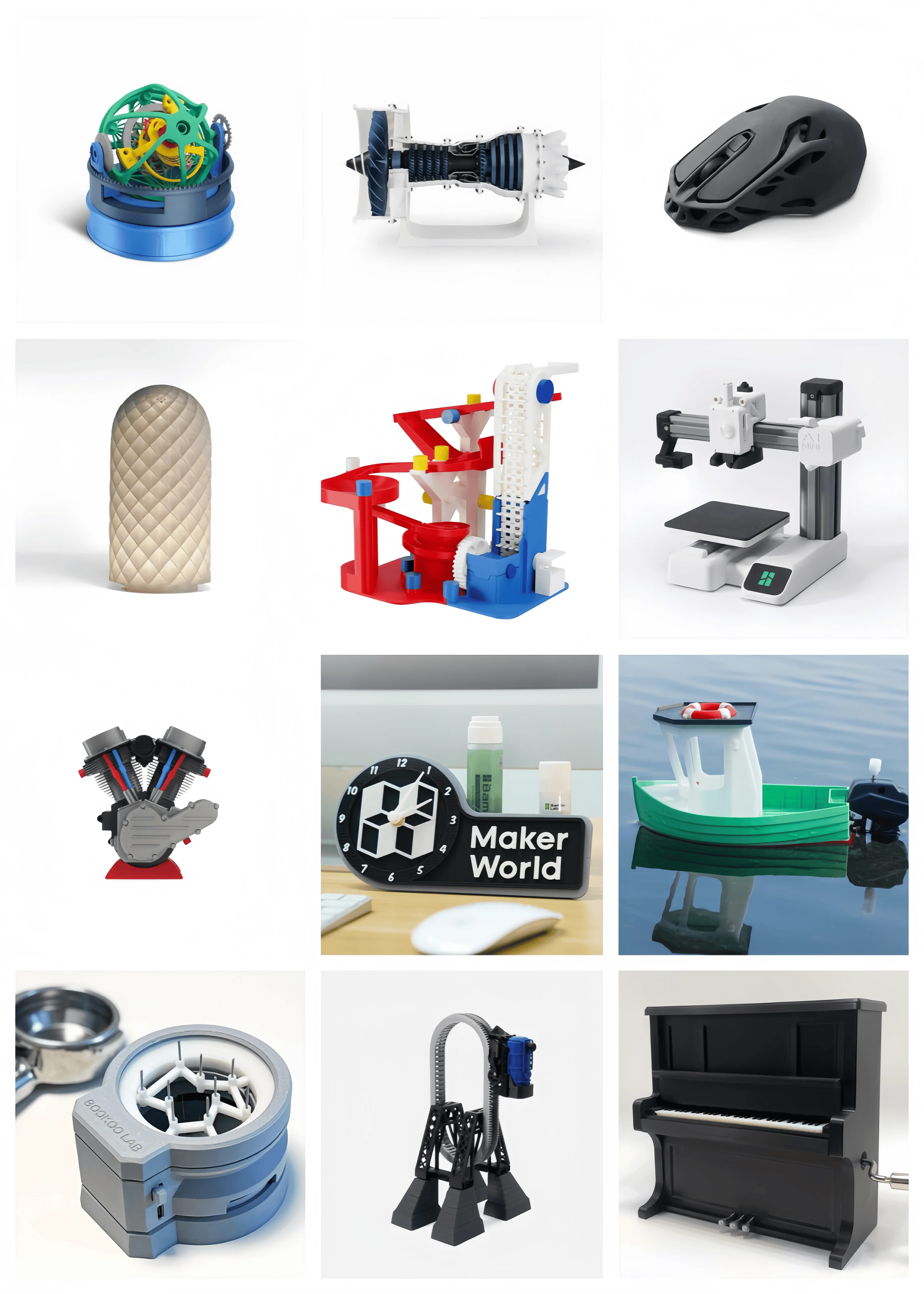 Bambu Lab oficial Makerworld componente creativo regalos Diy piezas de impresoras 3D Kit- K012 K013 K016