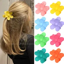 2022 Fashion Flower Claw Clip for Women Girls Sweet Hair Claw Hair Clamps Hair Clip Crab Headband Clips Summer Hair Accessories