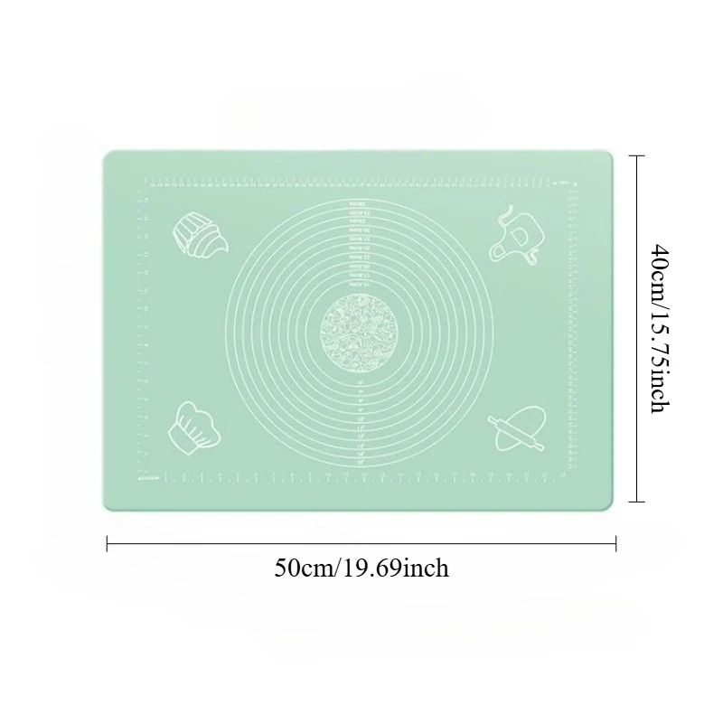 1 tappetino da forno in silicone extra spesso: antiaderente, riutilizzabile, ideale per pasta, pizza, torte, pane, biscotti, caramelle, macarons