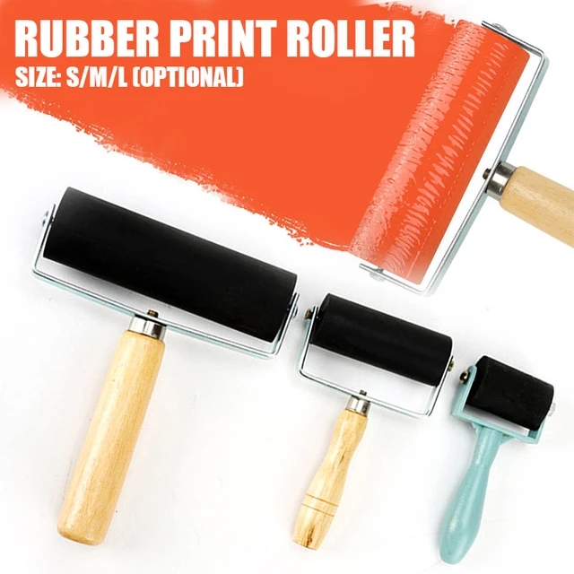 Professional Rubber Roller Brayer Ink Painting Printmaking Roller Art Craft  Projects Ink Stamping Tool Crafting Printmaking Roll - AliExpress