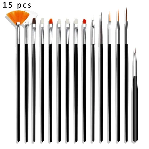 

Children Stationery DIY Art Supplies Multi-function Nail Painting Hook Line Pen for 2 Colors Painting Brush Plastic/Nylon