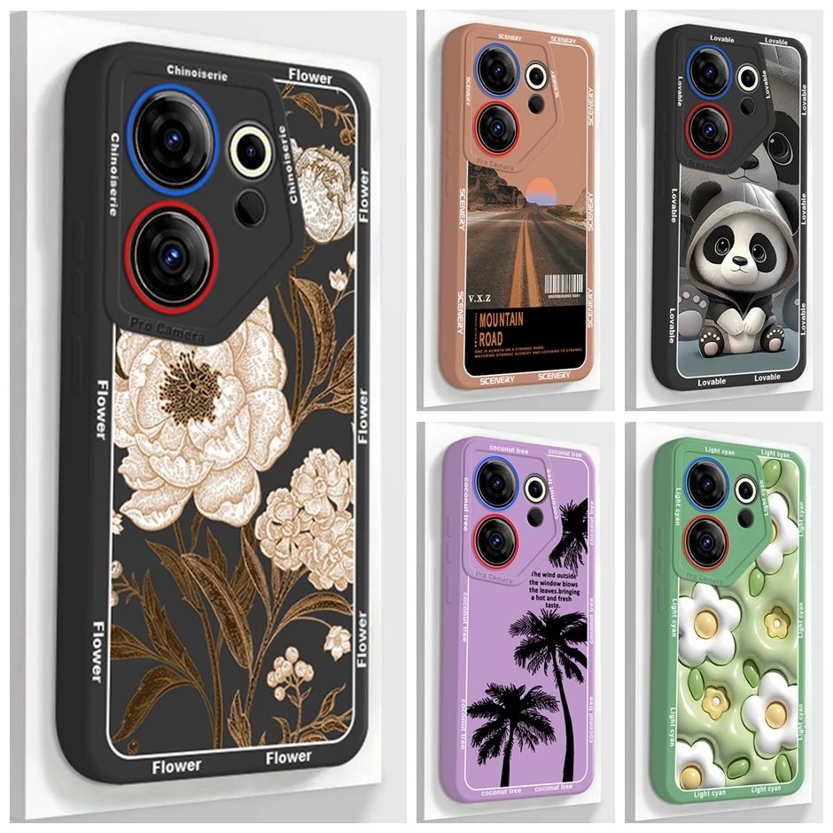 Floral Fashion Cartoon Phone Case – Stylish Protective Cover