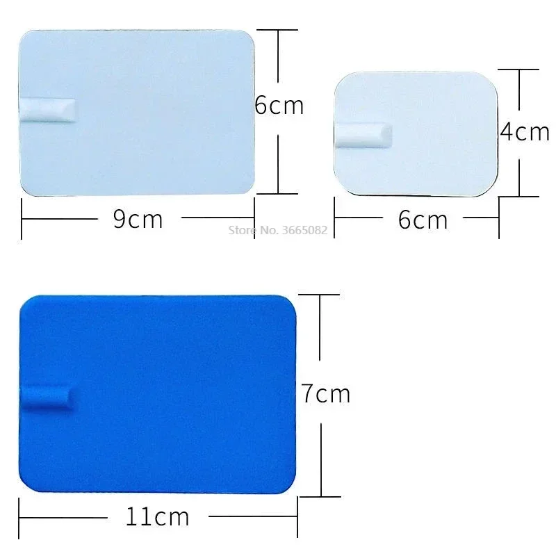 2pcs 7x11cm/ 4x6cm Silicone Electrode Pad Soft Electrode Patch for Physiotherapy Instrument Relief Pain Tools Free electrode pads