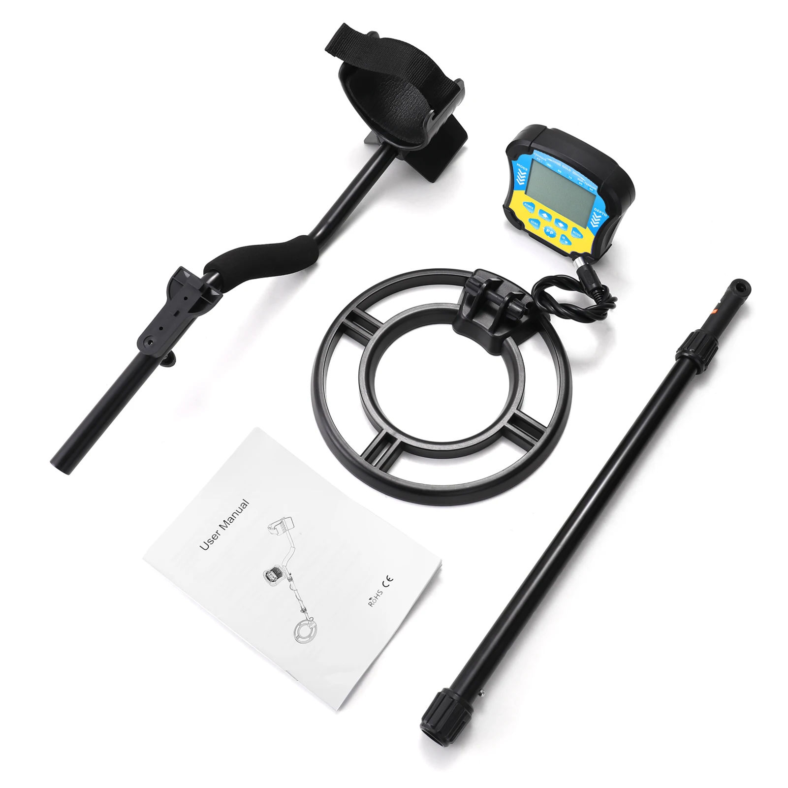 MD 510 Metal Detector Underground Professional Depth Search Finder Gold Detector Treasure Hunter Detecting Pinpointer Waterproof