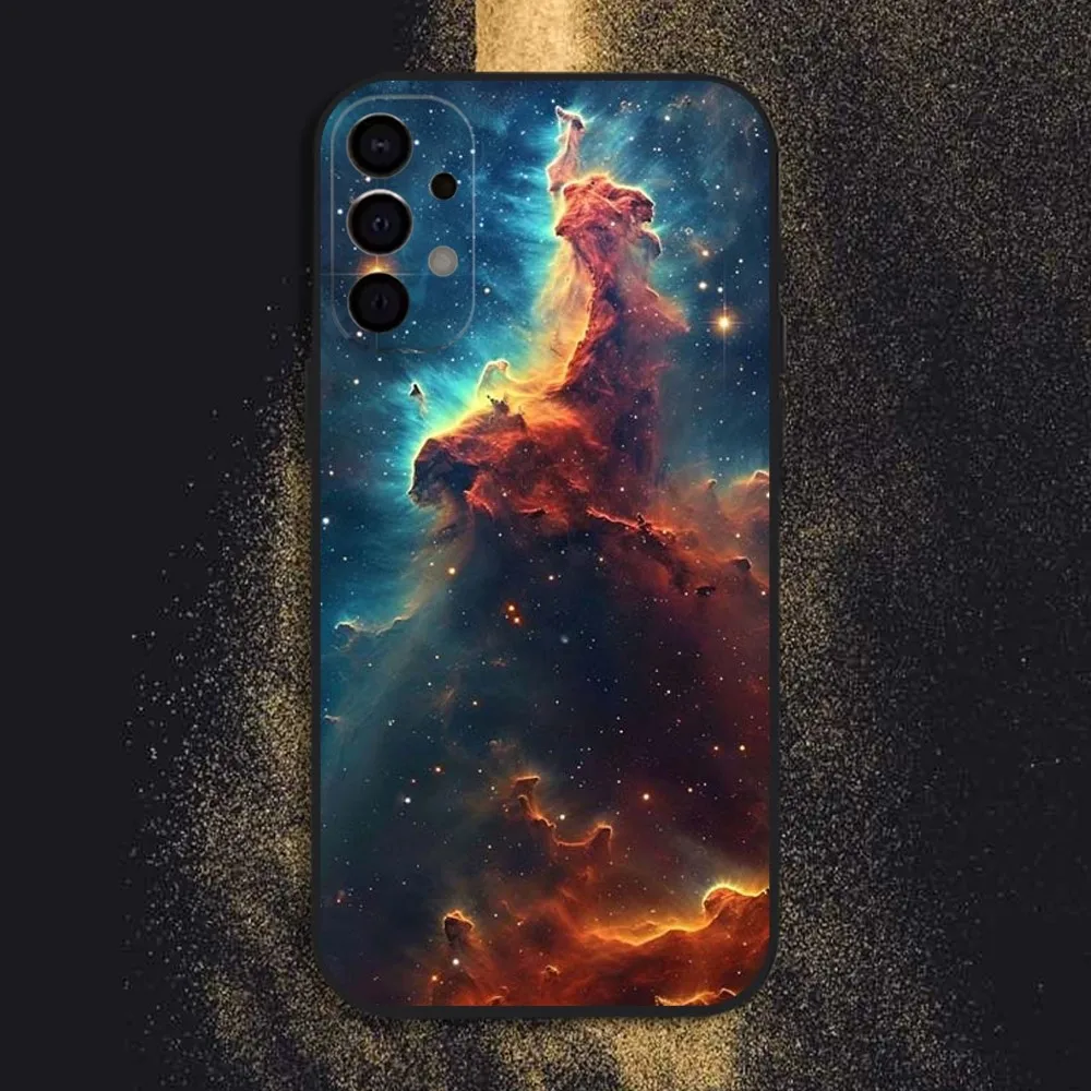 Celestial Galaxy Black Phone Case Cover