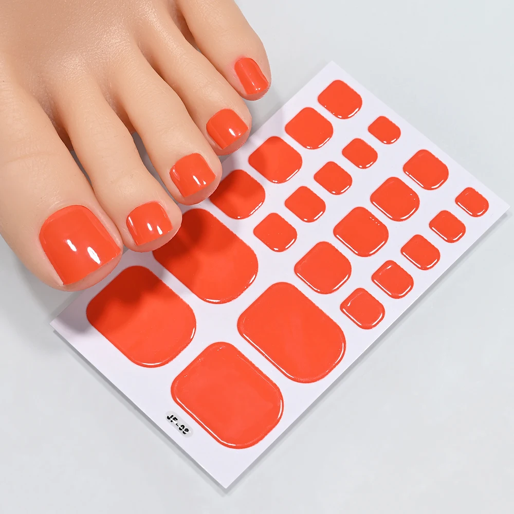 Toe Nail Sticker Wraps colors