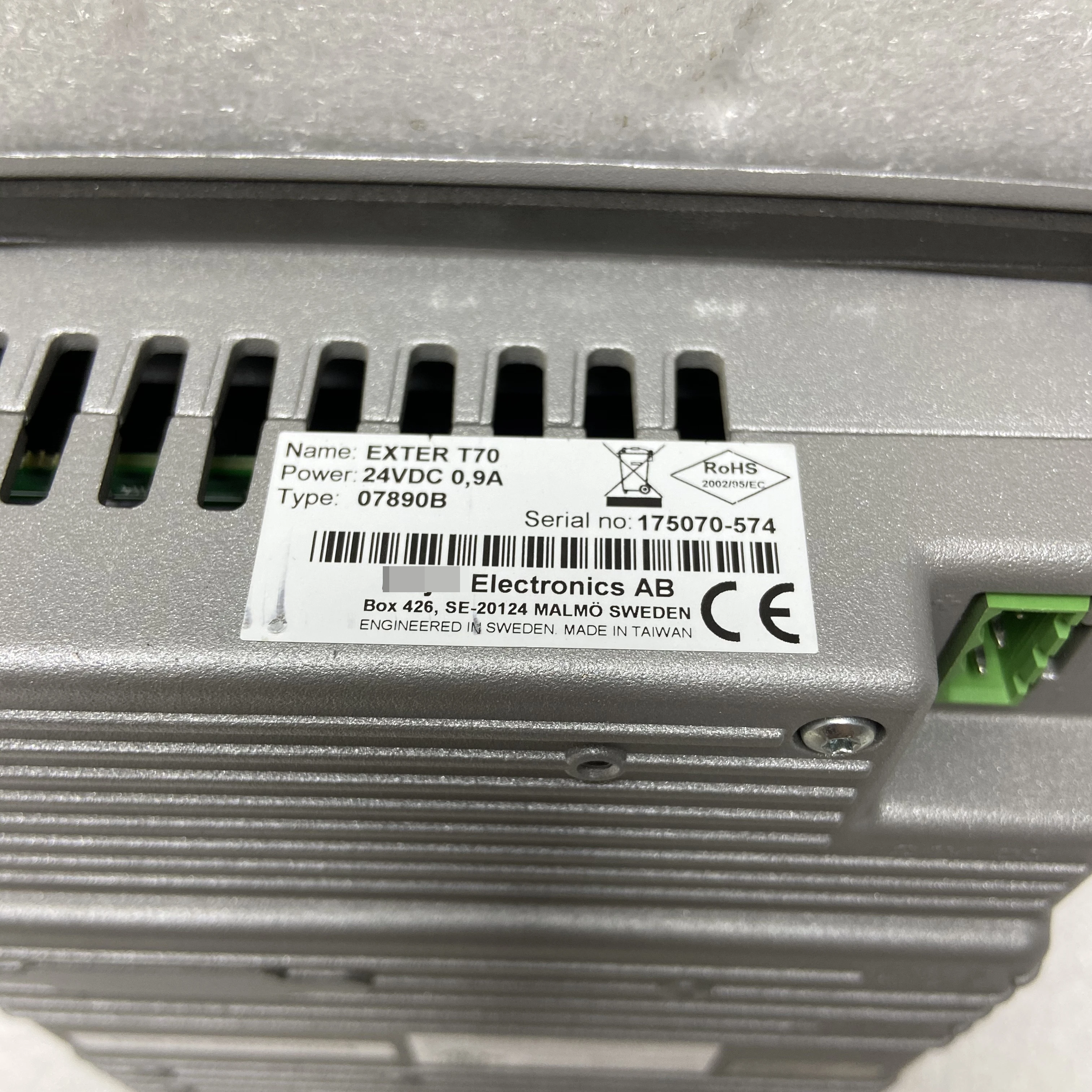 T70 Touch panel EXTER T70 07890B HMI Touch Screen