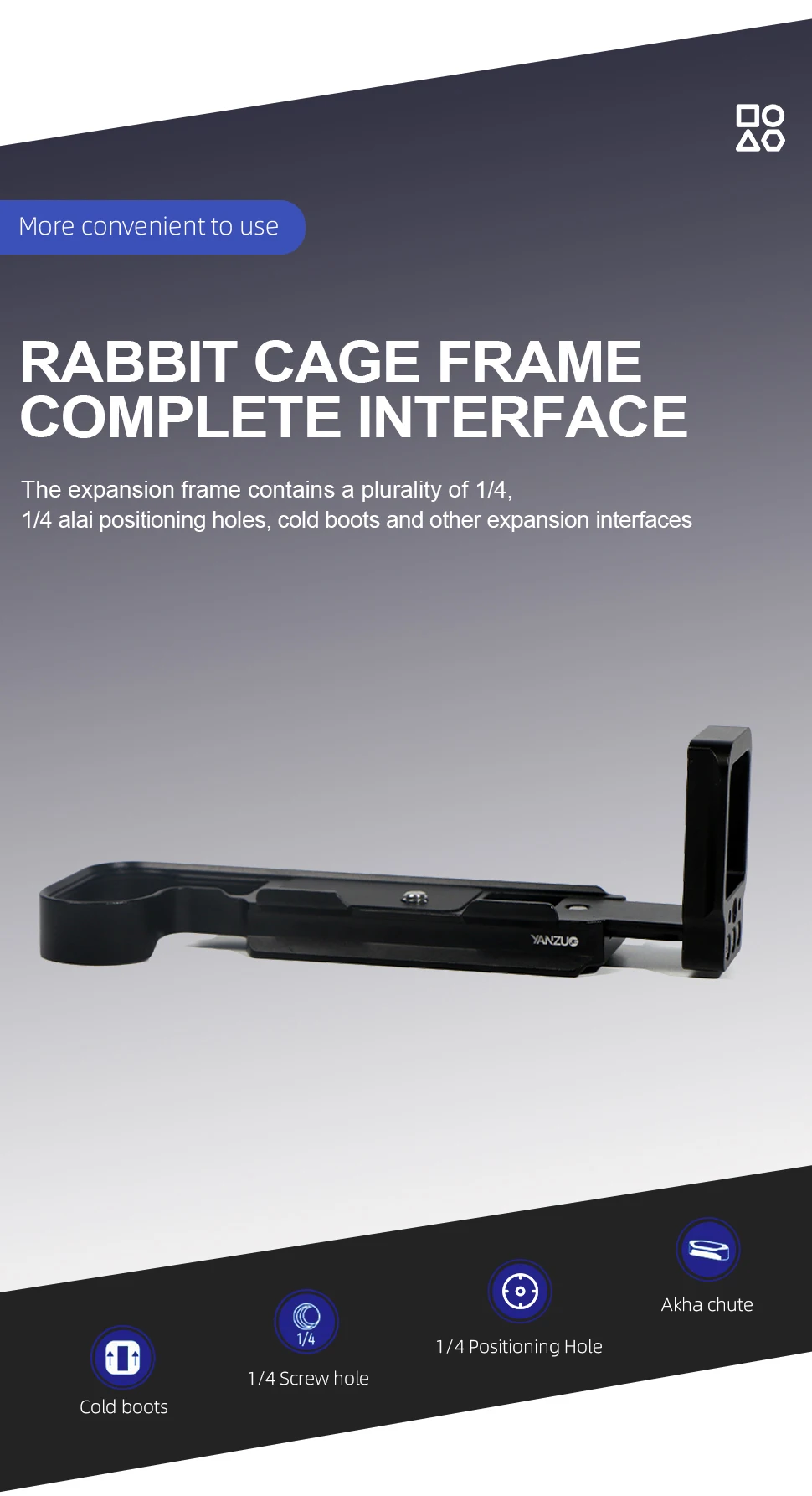 Description Picture 5 of itemYANZUO Aluminum Alloy Base Photographic Equipment Accessories For X2d Camera Cages Quick Release L Plate Bracket