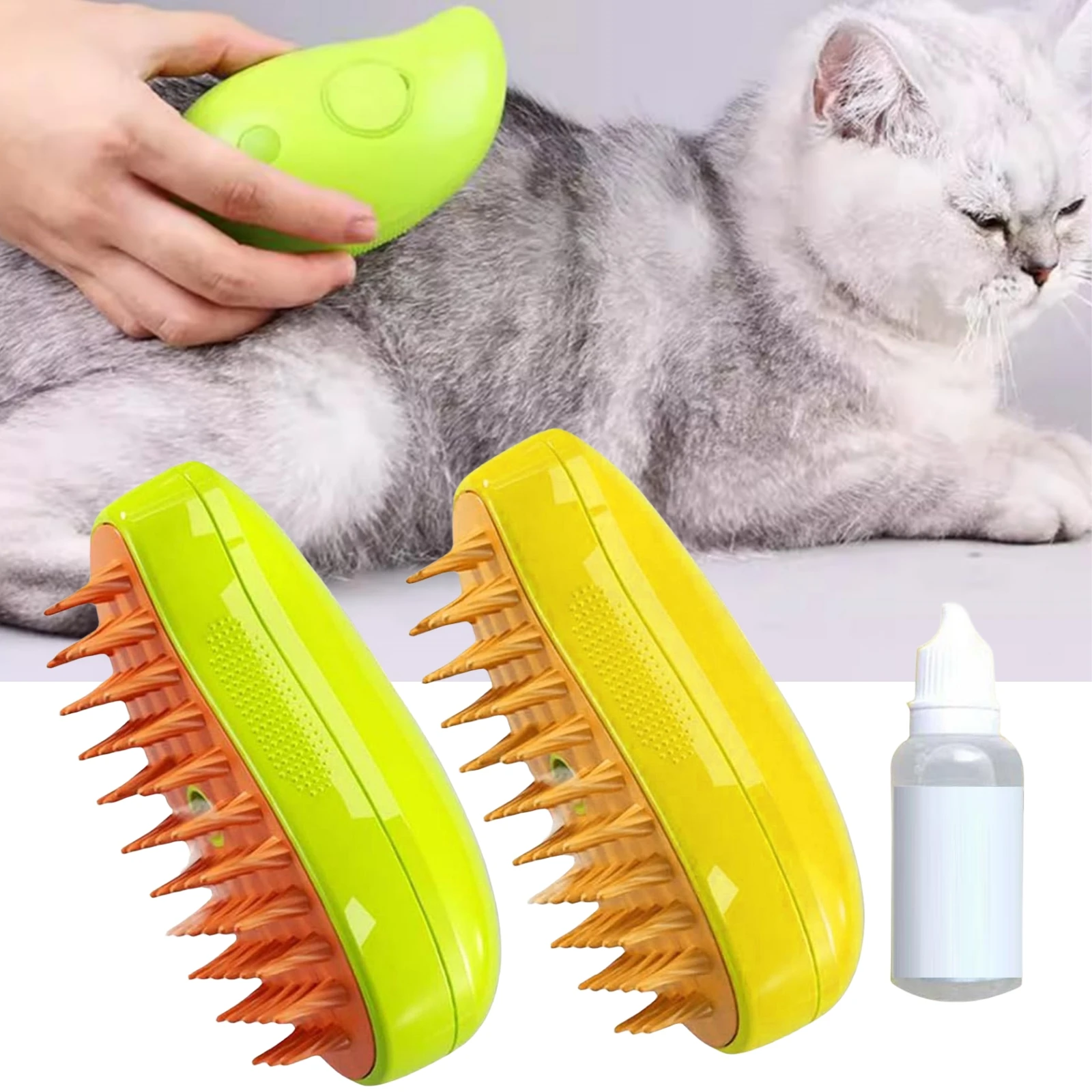 3 in 1 spazzola a vapore per gatti Spray elettrico pettine di bellezza per animali domestici pettine per la depilazione pettine grovigli e forniture per capelli sciolti forniture Steamy