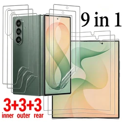 Flexible Hydrogel Film Full Cover HD Clear Screen Protectors - Samsung Z Fold 6 (9 in 1 Films)