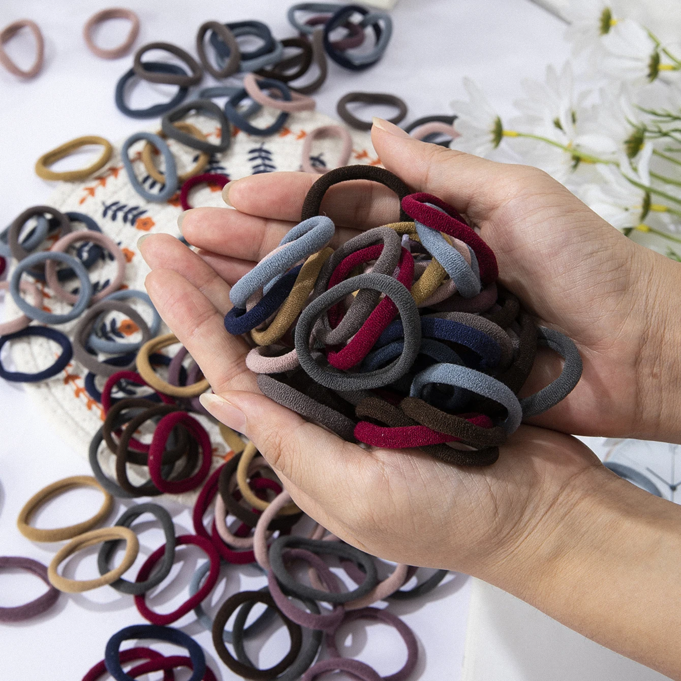 50pcs seamless elastic hair band - Smarsty
