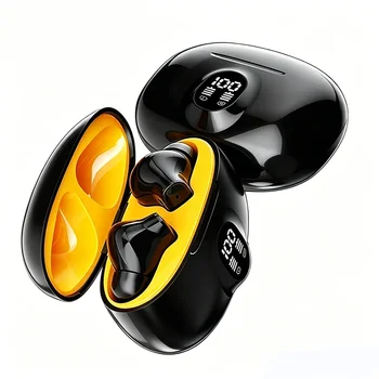 Cuffie sportive wireless in-ear originali, con cancellazione del rumore e impermeabili, con display digitale a LED, audio stereo HiFi.