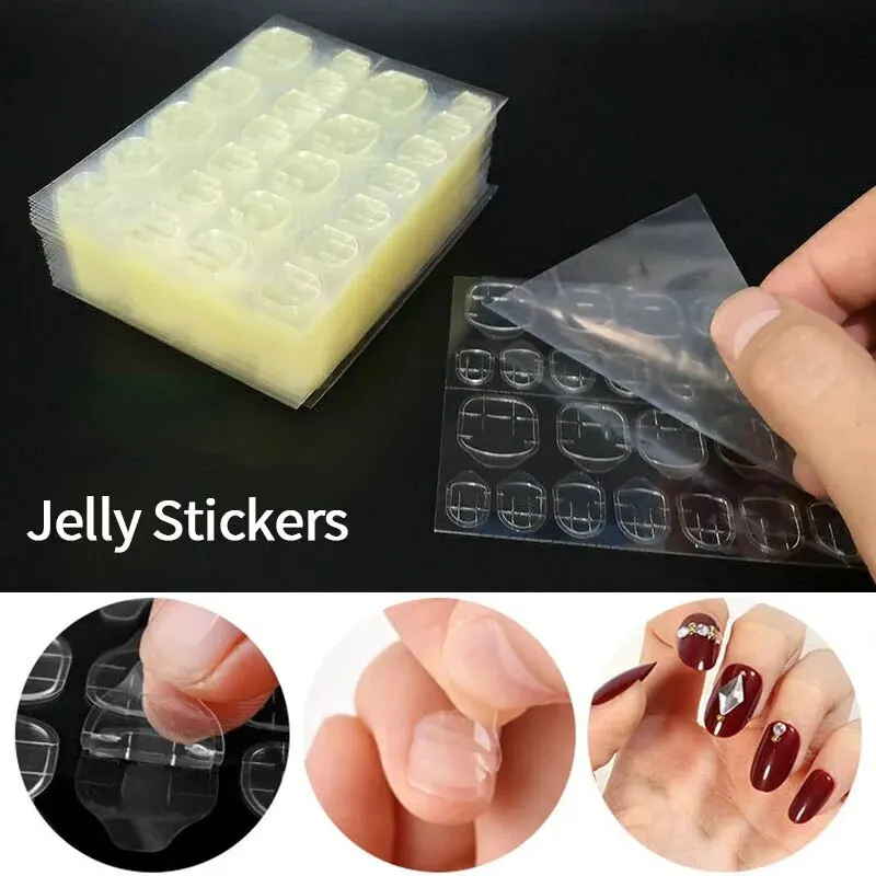 Nail Glue Double Sided Nail Glue Stickers Jelly Gel Glue False Nail Nails Bck Sticker Nails Accessories And Tools Reusable