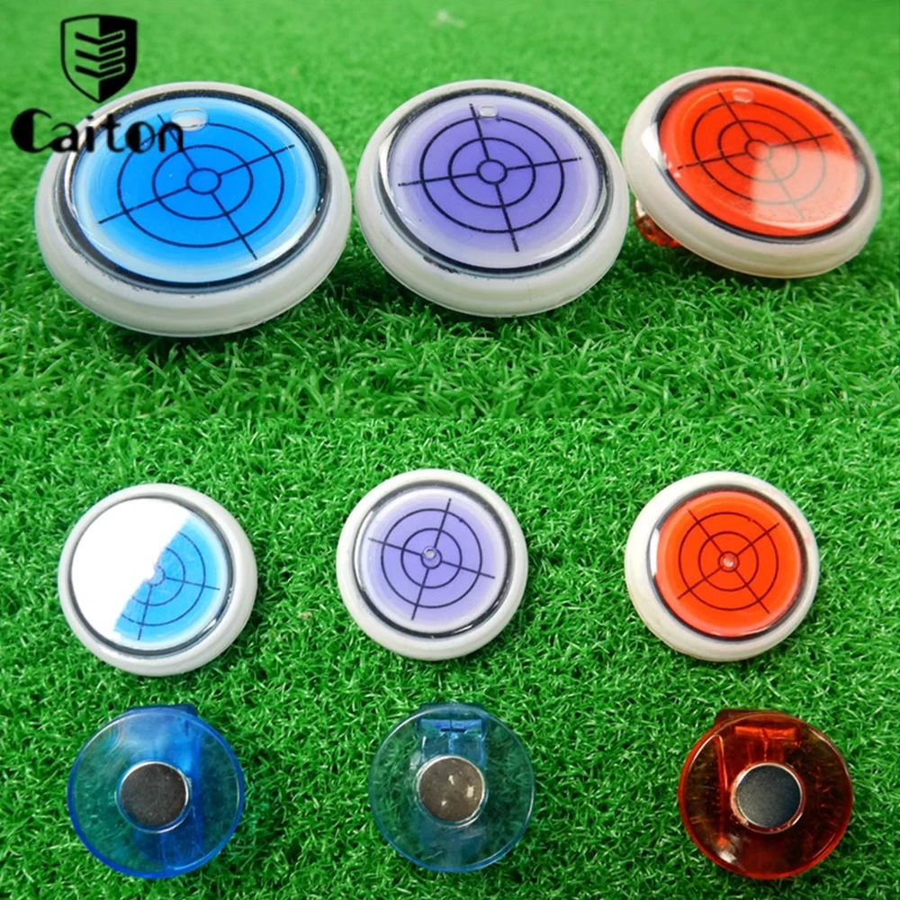 Caiton Magnetic Ball Marker Hat Clip Golf Putting Aid & multicolor optional Reader