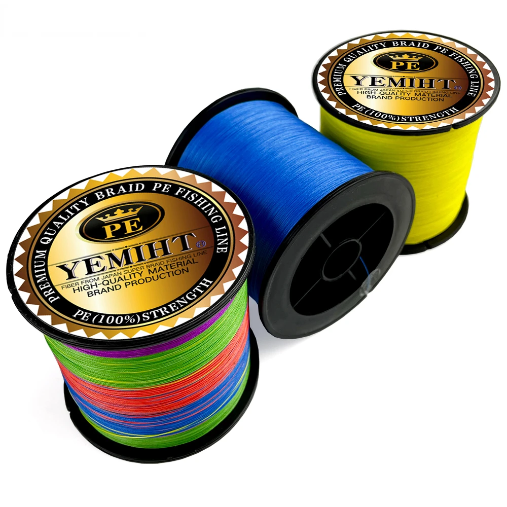Fishing line Lure line Weaving net 300M 500M 1000M Multicolour PE Braided Wire 4 Strands Multifilament Japanese Fishing Line
